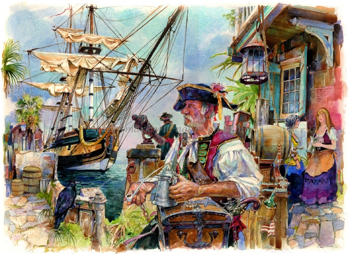 (image for) The Old Pirate - Click Image to Close